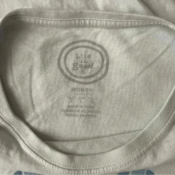 Life is Good Women's Short Sleeve Tee Shirt Size Large - Picture 7 of 10